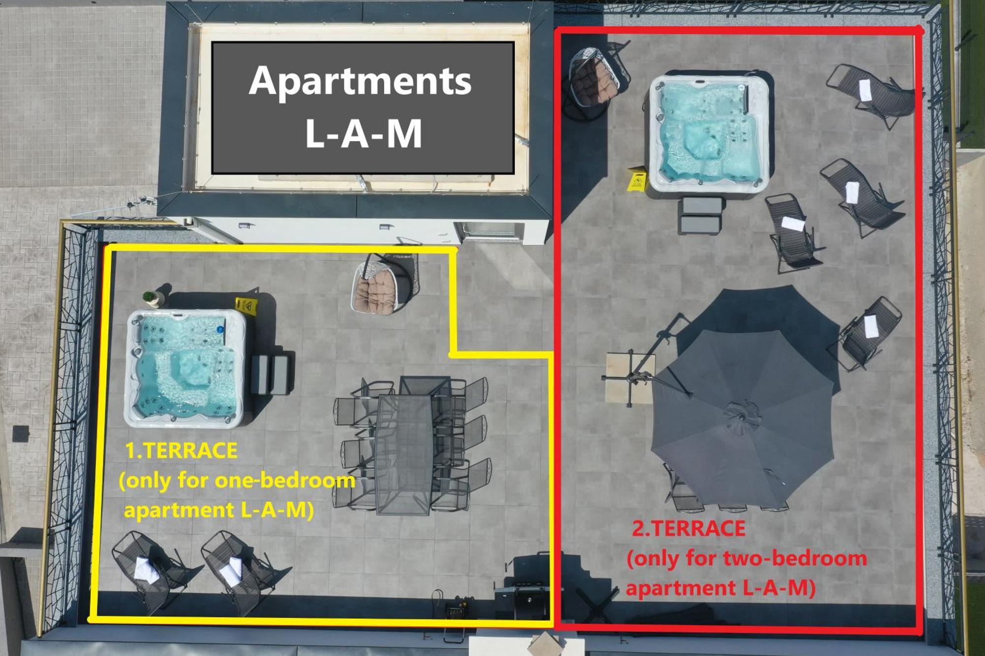 Apartments L-A-M Podstrana Luaran gambar
